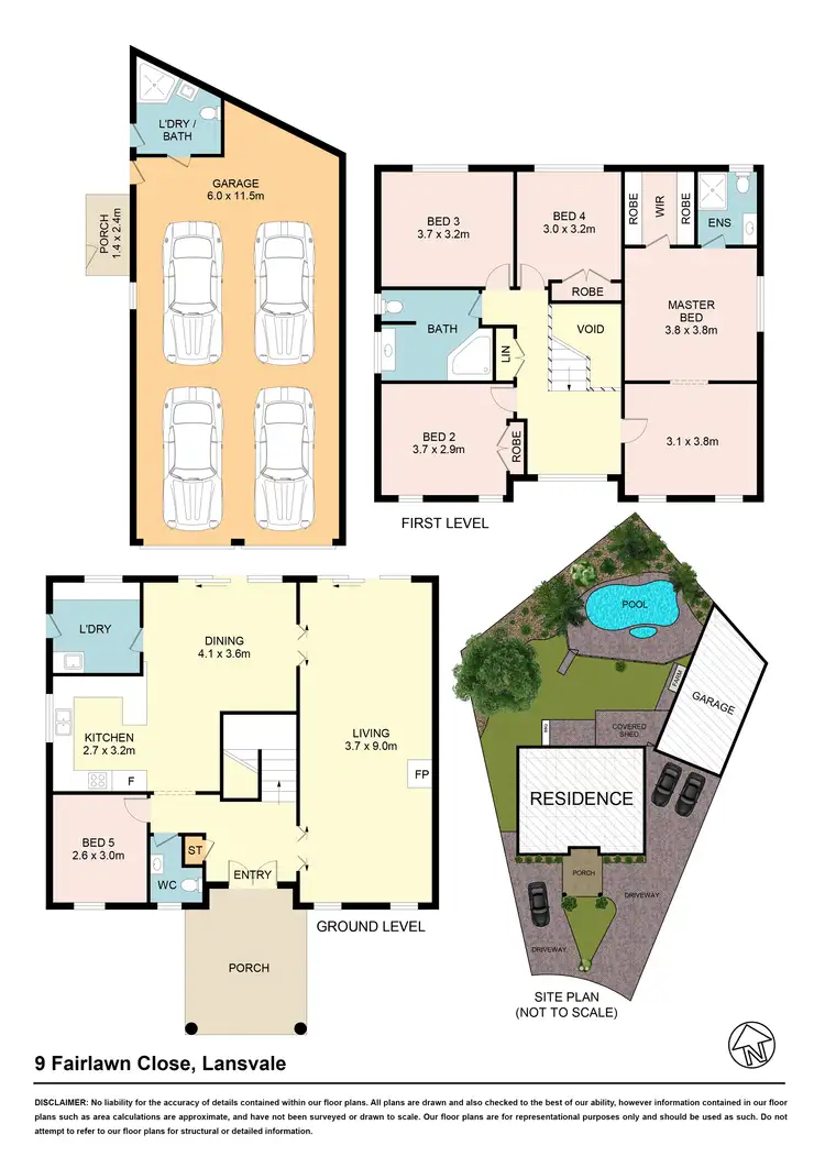 Floorplan of Homely house listing, 9 Fairlawn Cr, Lansvale NSW 2166