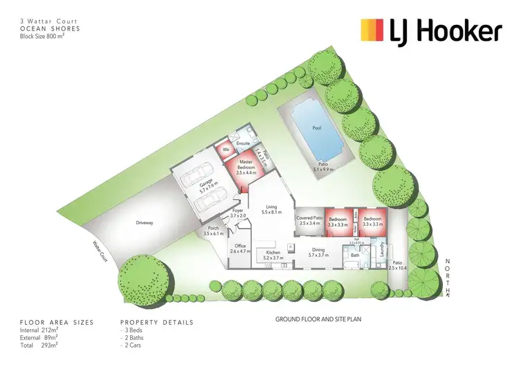 Floorplan of Homely house listing, 3 Wattar Court, Ocean Shores NSW 2483