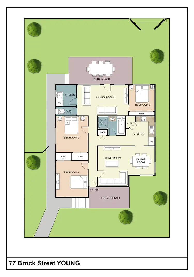 Floorplan of Homely house listing, 77 Brock Street, Young NSW 2594