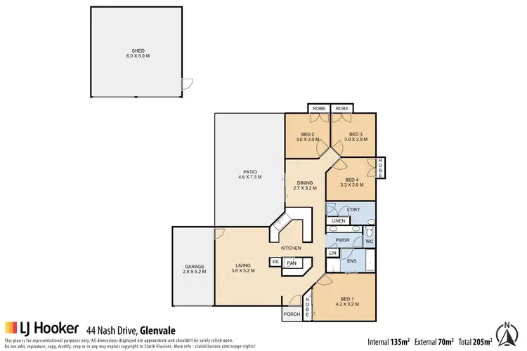 Floorplan of Homely house listing, 44 Nash Drive, Glenvale QLD 4350