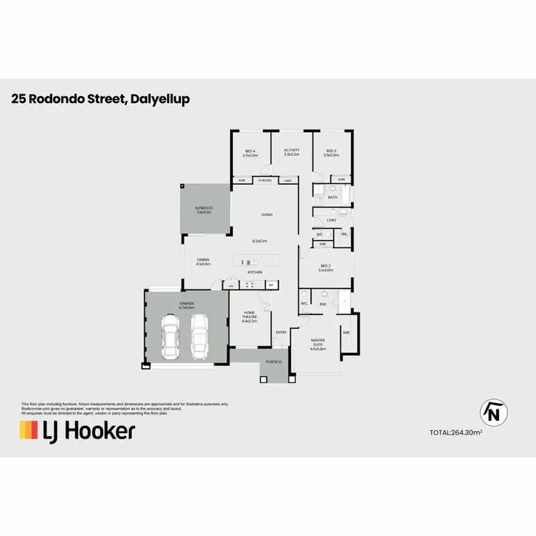 Floorplan of Homely house listing, 25 Rodondo Street, Dalyellup WA 6230