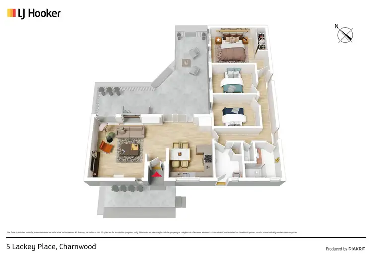 Floorplan of Homely house listing, 5 Lackey Place, Charnwood ACT 2615