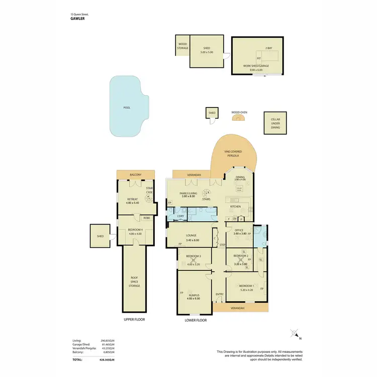 Floorplan of Homely house listing, 15 Queen Street, Gawler SA 5118