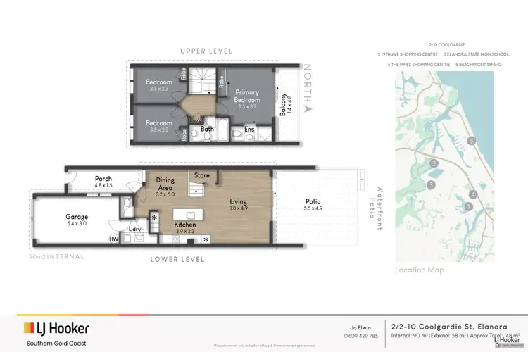 Floorplan of Homely unit listing, 2/2-10 Coolgardie Street, Elanora QLD 4221