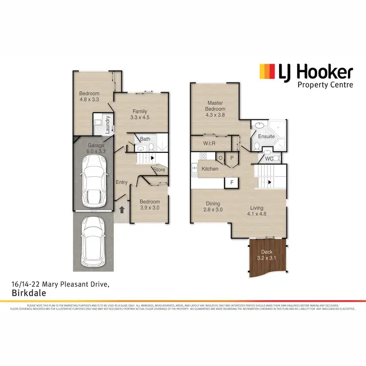Floorplan of Homely townhouse listing, 16/14-22 Mary Pleasant Drive, Birkdale QLD 4159