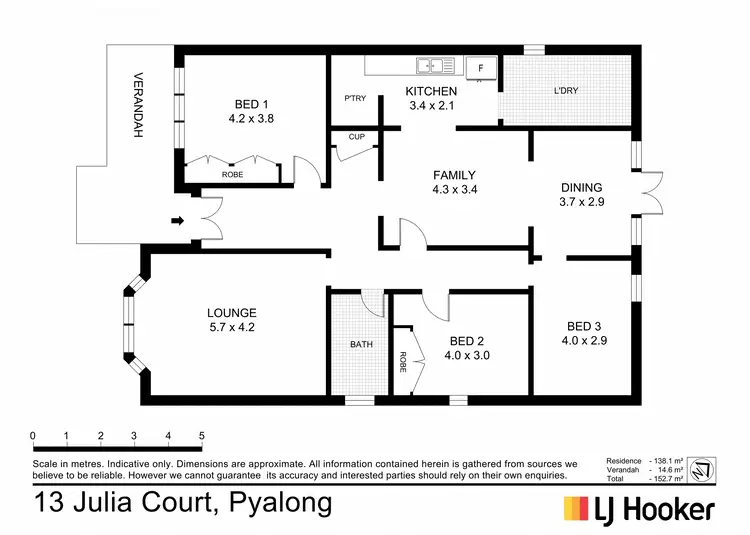 Floorplan of Homely house listing, 13 Julia Court, Pyalong VIC 3521