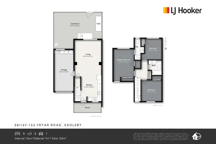 Floorplan of Homely townhouse listing, 58/147-153 Fryar Road, Eagleby QLD 4207