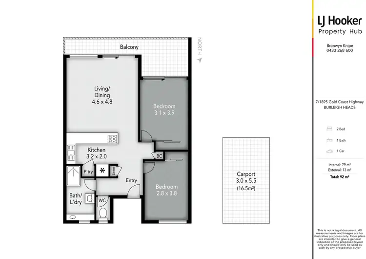 Floorplan of Homely unit listing, 7/1895 Gold Coast Highway, Burleigh Heads QLD 4220