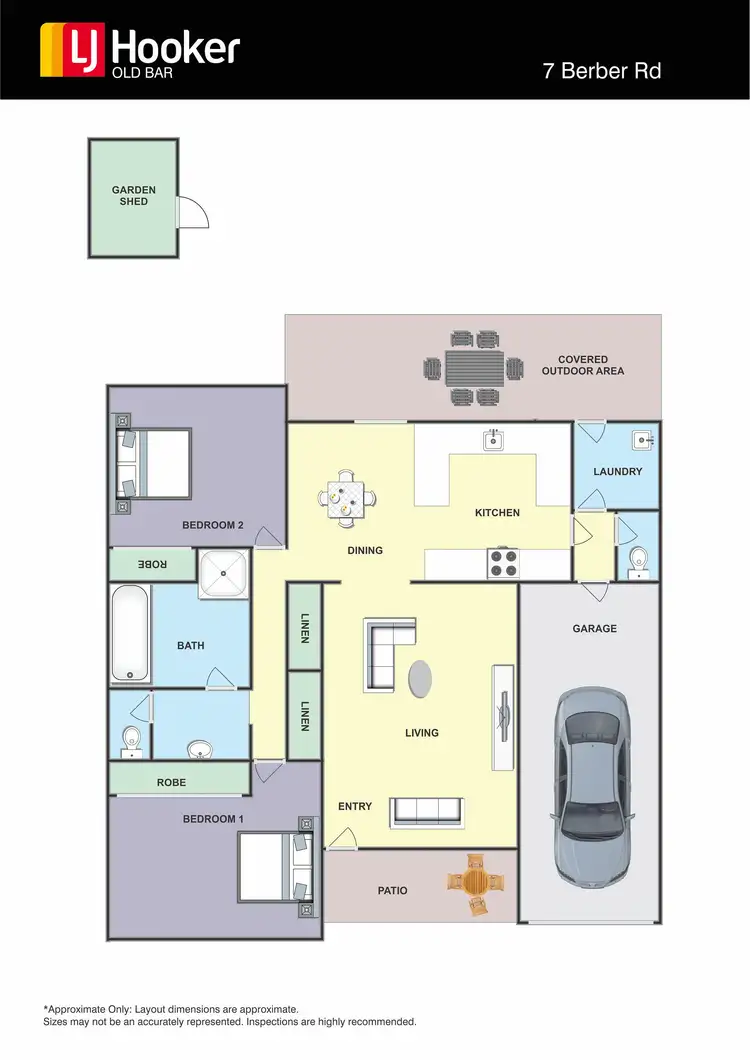Floorplan of Homely villa listing, 7 Berber Road, Old Bar NSW 2430