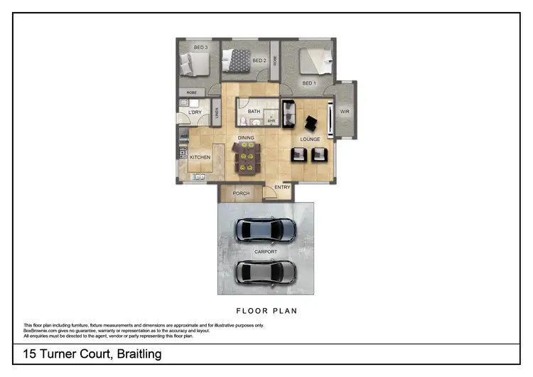 Floorplan of Homely house listing, 15 Turner Court, Braitling NT 870