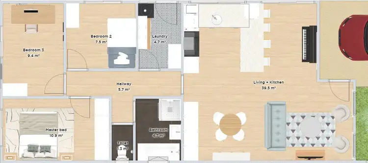 Floorplan of Homely house listing, 58B Leonard Street, Victoria Park WA 6100