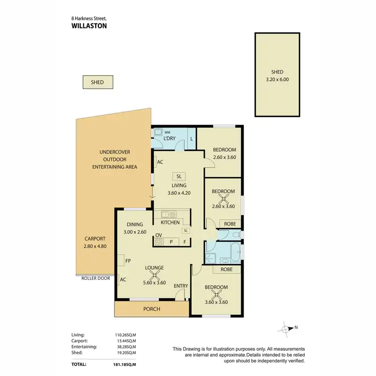 Floorplan of Homely house listing, 8 Harkness Street, Willaston SA 5118