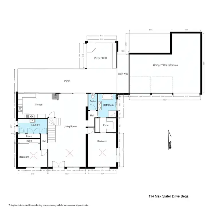 Floorplan of Homely house listing, 114 Max Slater Drive, Bega NSW 2550