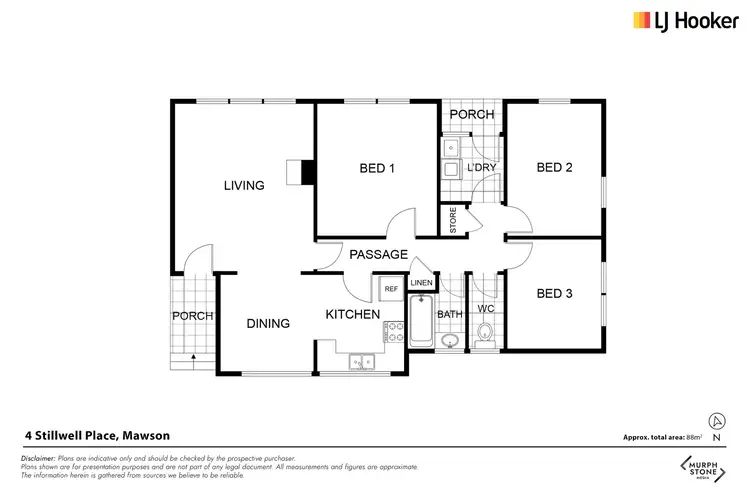 Floorplan of Homely house listing, 4 Stillwell Place, Mawson ACT 2607