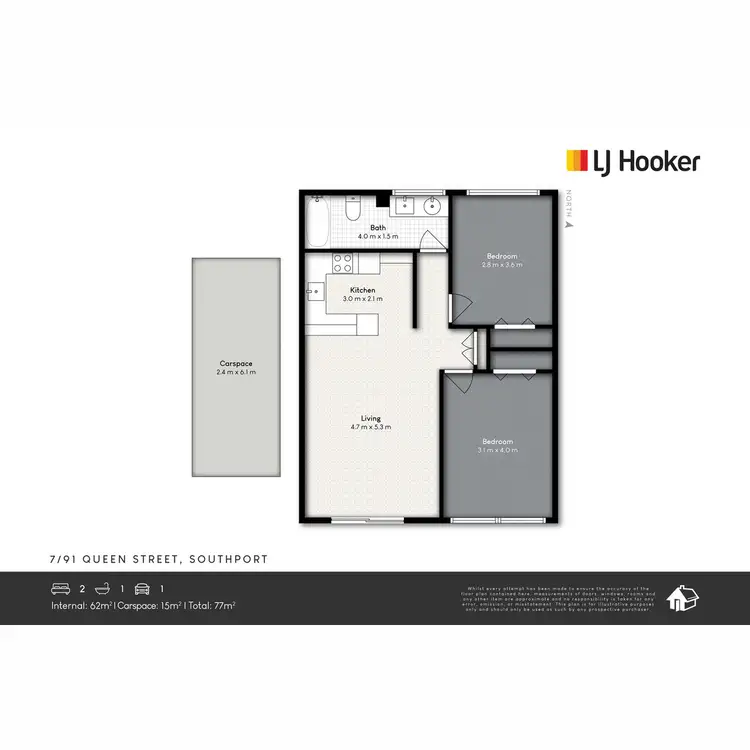 Floorplan of Homely unit listing, 7/91 Queen Street, Southport QLD 4215