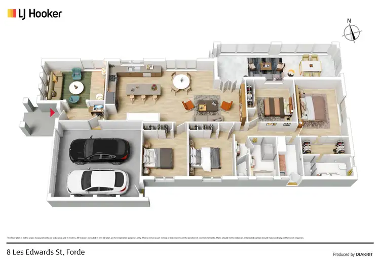 Floorplan of Homely house listing, 8 Les Edwards Street, Forde ACT 2914