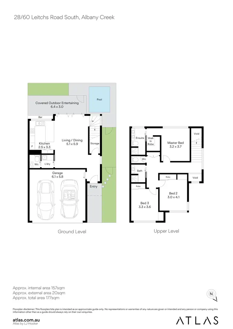 Floorplan of Homely townhouse listing, 28/60 Leitchs Road South, Albany Creek QLD 4035