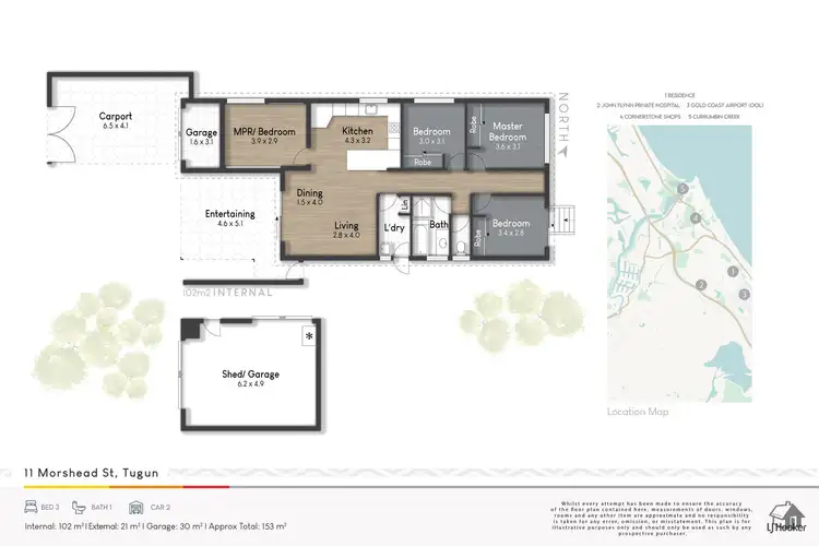 Floorplan of Homely house listing, 11 Morshead Street, Tugun QLD 4224