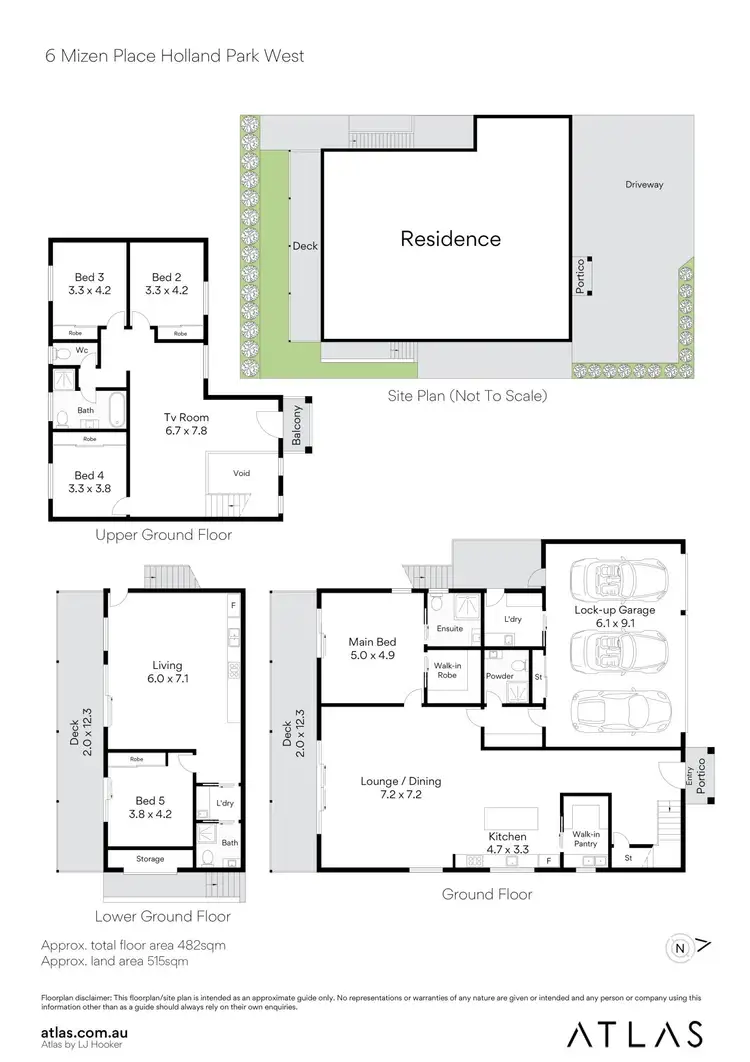 Floorplan of Homely house listing, 6 Mizen Place, Holland Park West QLD 4121