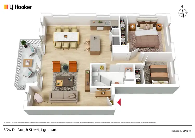 Floorplan of Homely house listing, 3/24 De Burgh Street, Lyneham ACT 2602
