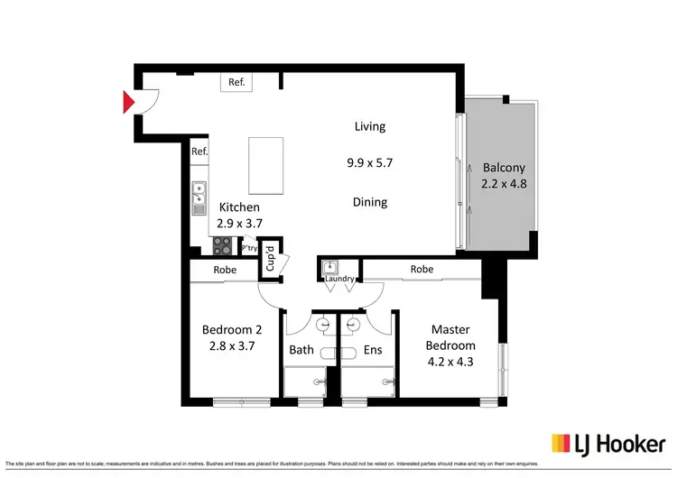 Floorplan of Homely apartment listing, 58/57 Benjamin Way, Belconnen ACT 2617