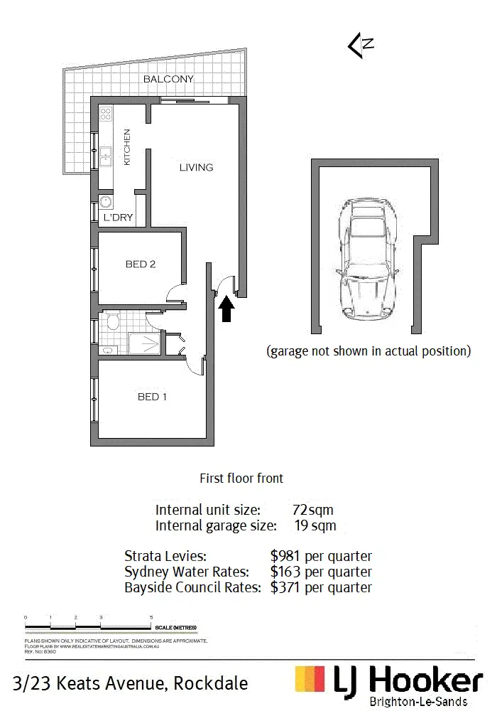 Floorplan of Homely unit listing, 3/23 Keats Ave, Rockdale NSW 2216