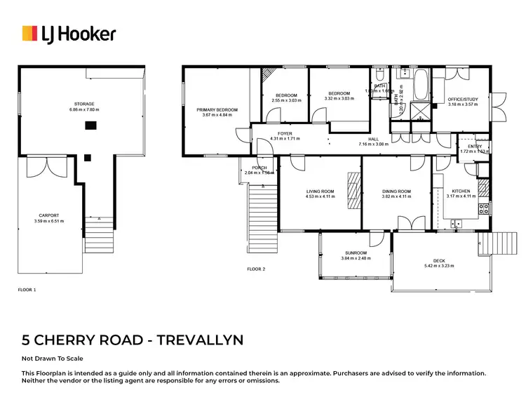 Floorplan of Homely house listing, 5 Cherry Road, Trevallyn TAS 7250