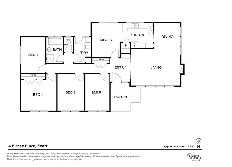 Floorplan of Homely house listing, 4 Piesse Place, Evatt ACT 2617