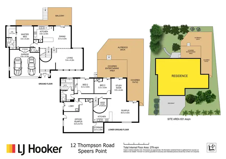 Floorplan of Homely house listing, 12 Thompson Road, Speers Point NSW 2284