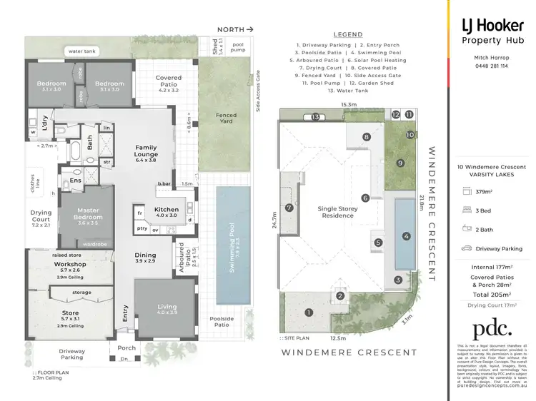 Floorplan of Homely house listing, 10 Windemere Crescent, Varsity Lakes QLD 4227