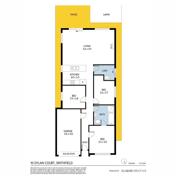 Floorplan of Homely house listing, 10 Dylan Court, Smithfield SA 5114