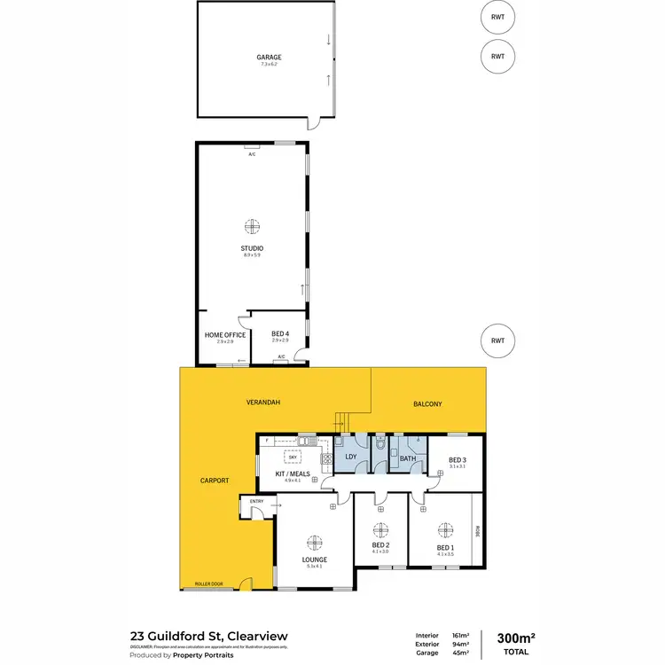 Floorplan of Homely house listing, 23 Guildford Street, Clearview SA 5085