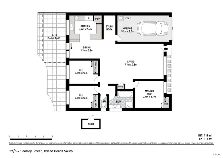 Floorplan of Homely villa listing, 27/5-7 Soorley Street, Tweed Heads South NSW 2486