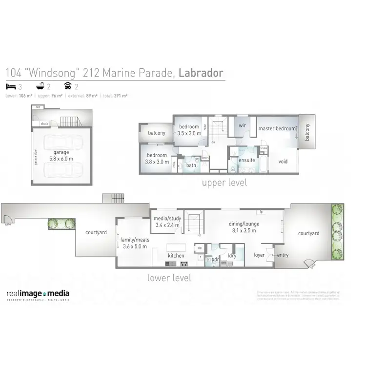 Floorplan of Homely villa listing, 104/212-214 Marine Parade, Labrador QLD 4215