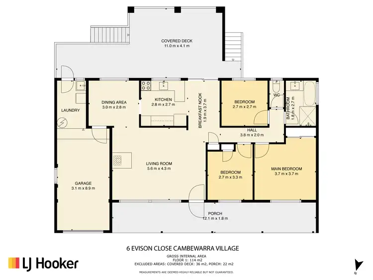Floorplan of Homely house listing, 6 Evison Close, Cambewarra Village NSW 2540