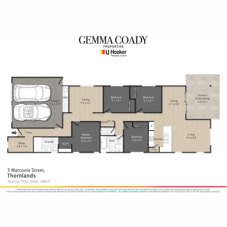 Floorplan of Homely house listing, 3 Marcoola Street, Thornlands QLD 4164