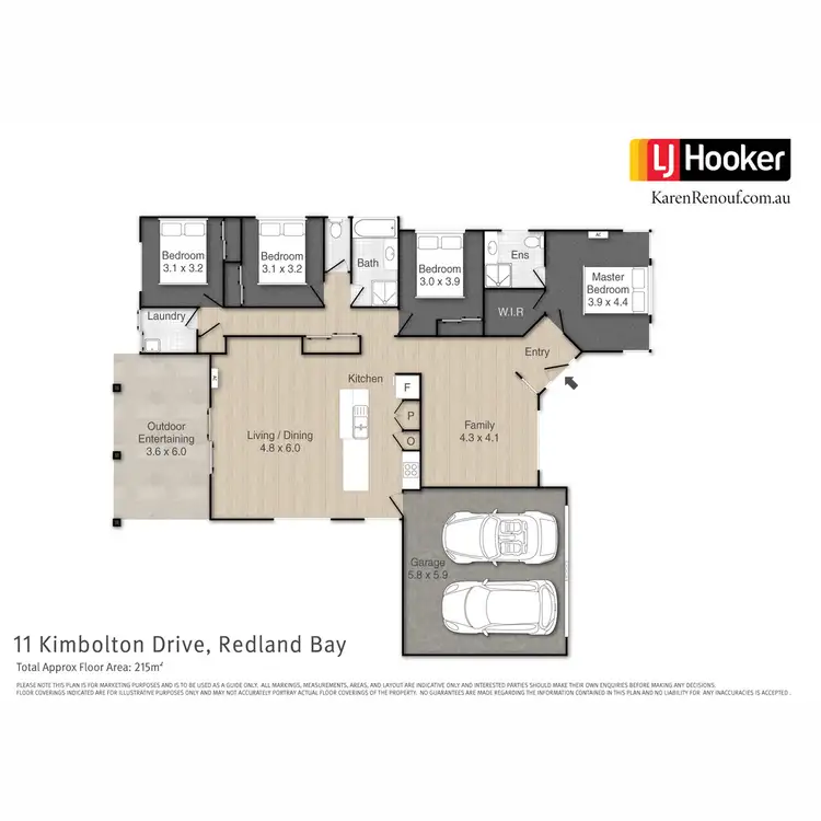 Floorplan of Homely house listing, 11 Kimbolton Drive, Redland Bay QLD 4165