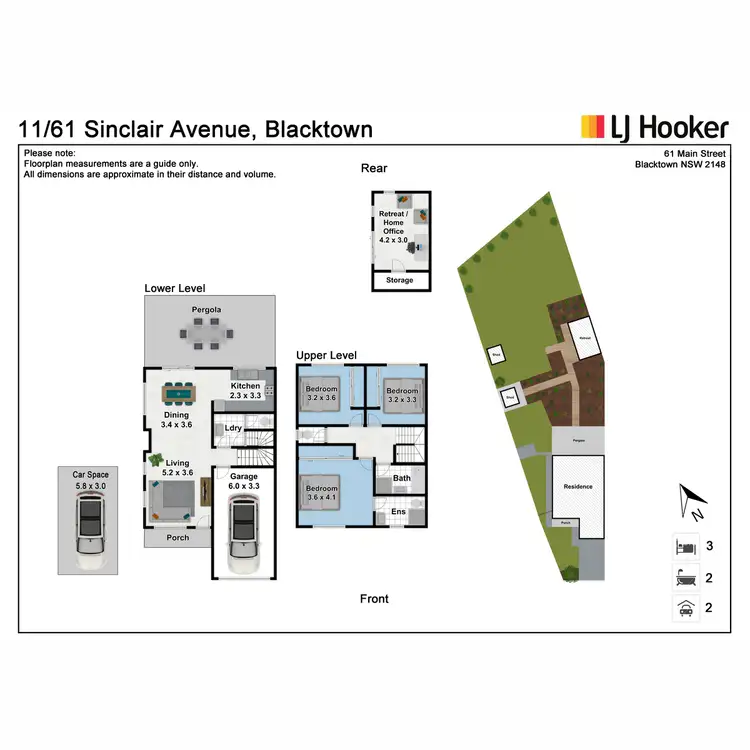 Floorplan of Homely townhouse listing, 11/61 Sinclair Avenue, Blacktown NSW 2148