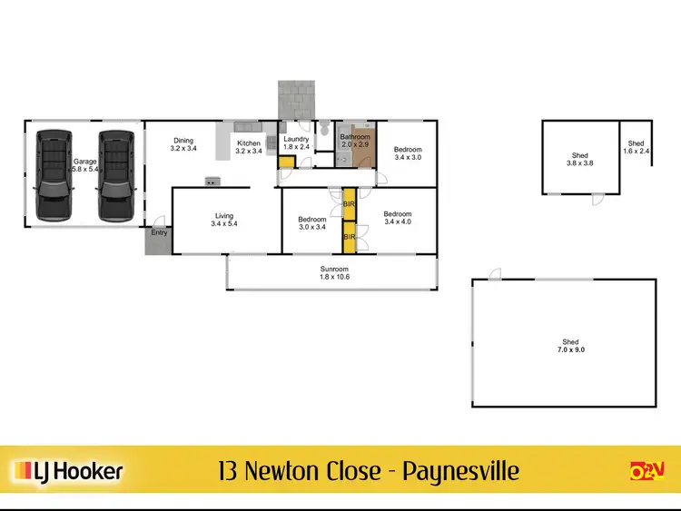 Floorplan of Homely house listing, 13 Newton Close, Paynesville VIC 3880