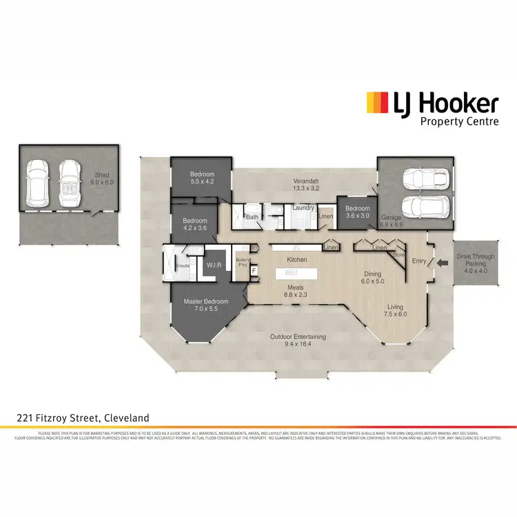 Floorplan of Homely house listing, 221 Fitzroy Street, Cleveland QLD 4163