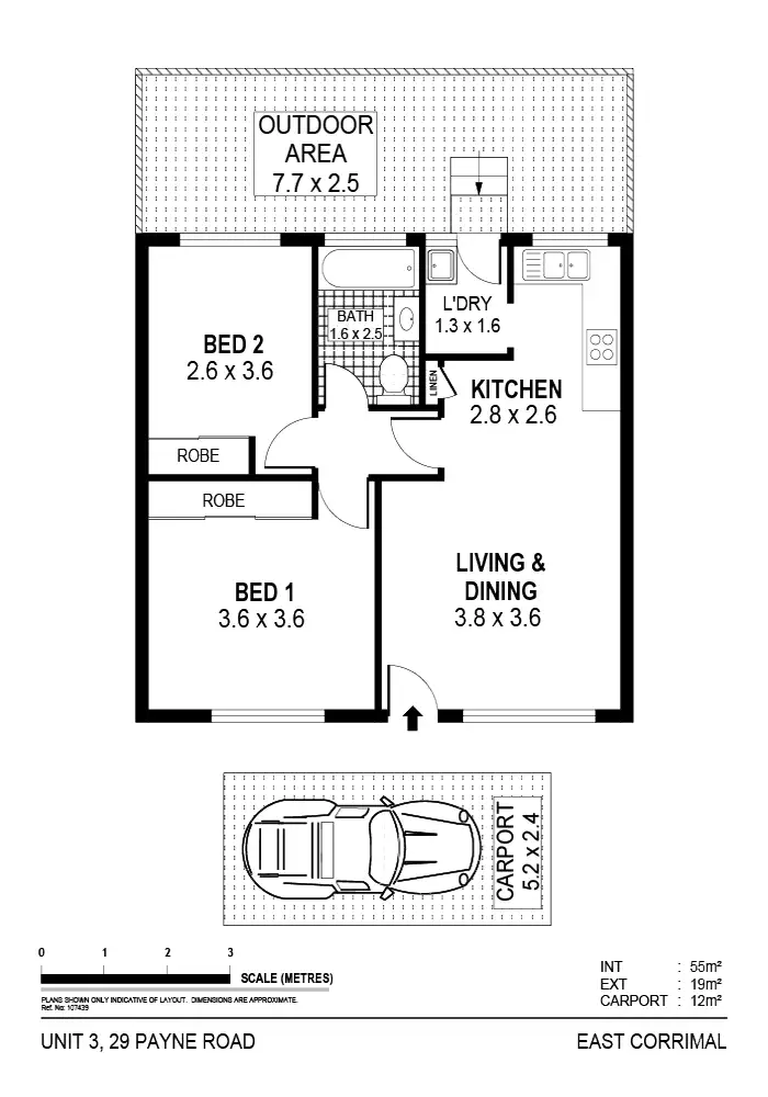 Floorplan of Homely apartment listing, 3/29 Payne Road, East Corrimal NSW 2518