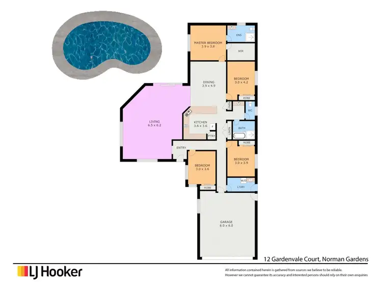 Floorplan of Homely house listing, 12 Gardenvale Court, Norman Gardens QLD 4701