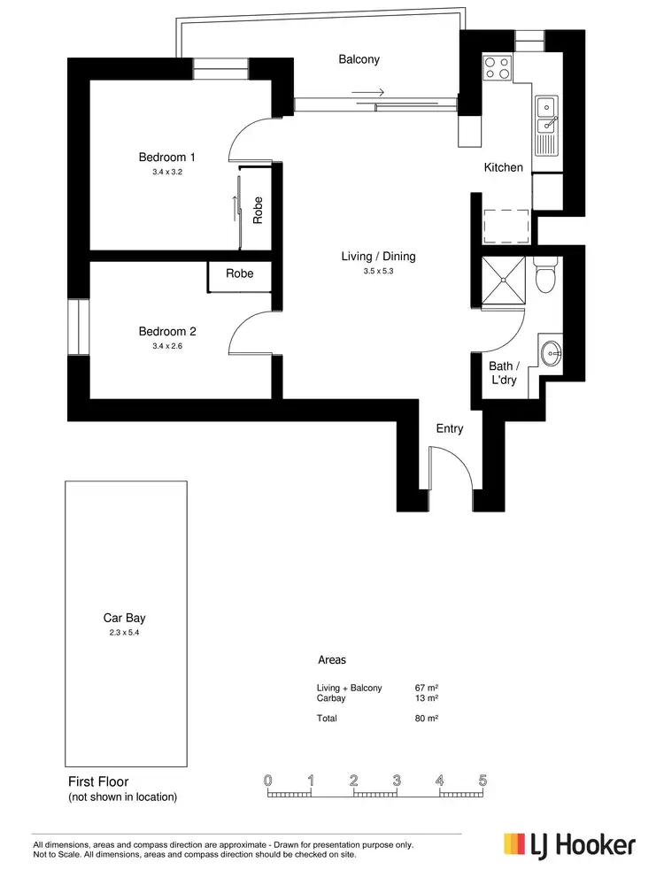 Floorplan of Homely unit listing, 122/154 Mill Point Road, South Perth WA 6151