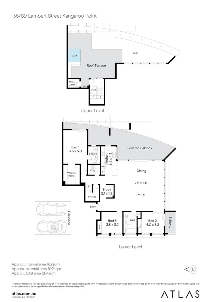 Floorplan of Homely apartment listing, 36/89 Lambert Street, Kangaroo Point QLD 4169