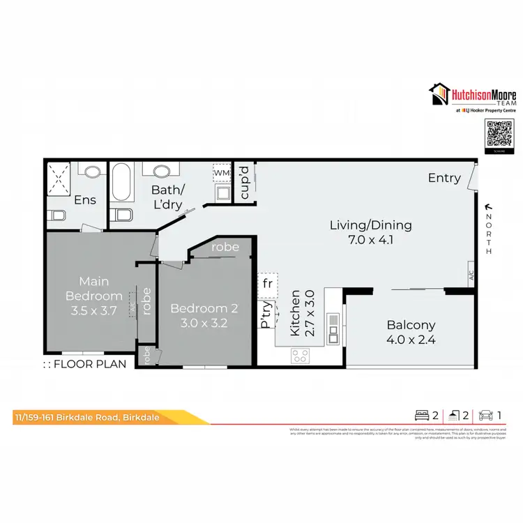 Floorplan of Homely unit listing, 11/159-161 Birkdale Road, Birkdale QLD 4159