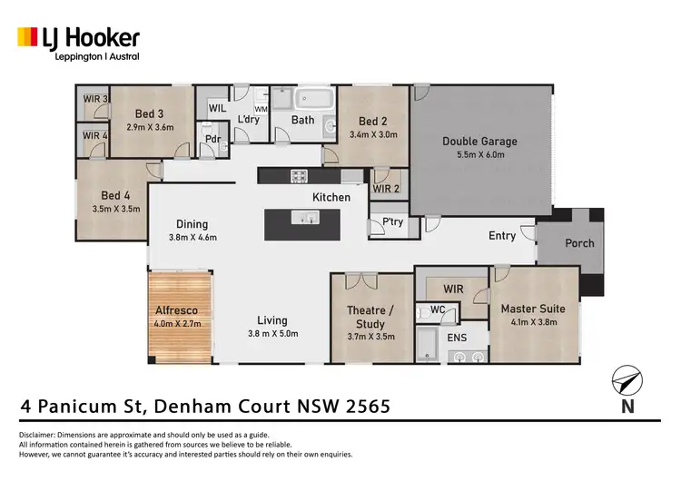 Floorplan of Homely house listing, 4 Panicum Street, Denham Court NSW 2565