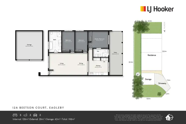 Floorplan of Homely house listing, 12A Beetson Court, Eagleby QLD 4207