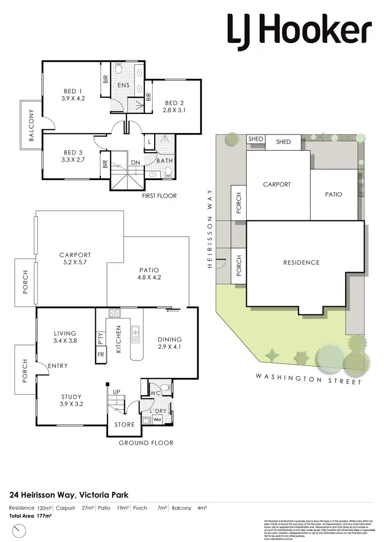 Floorplan of Homely house listing, 24 Heirisson Way, Victoria Park WA 6100