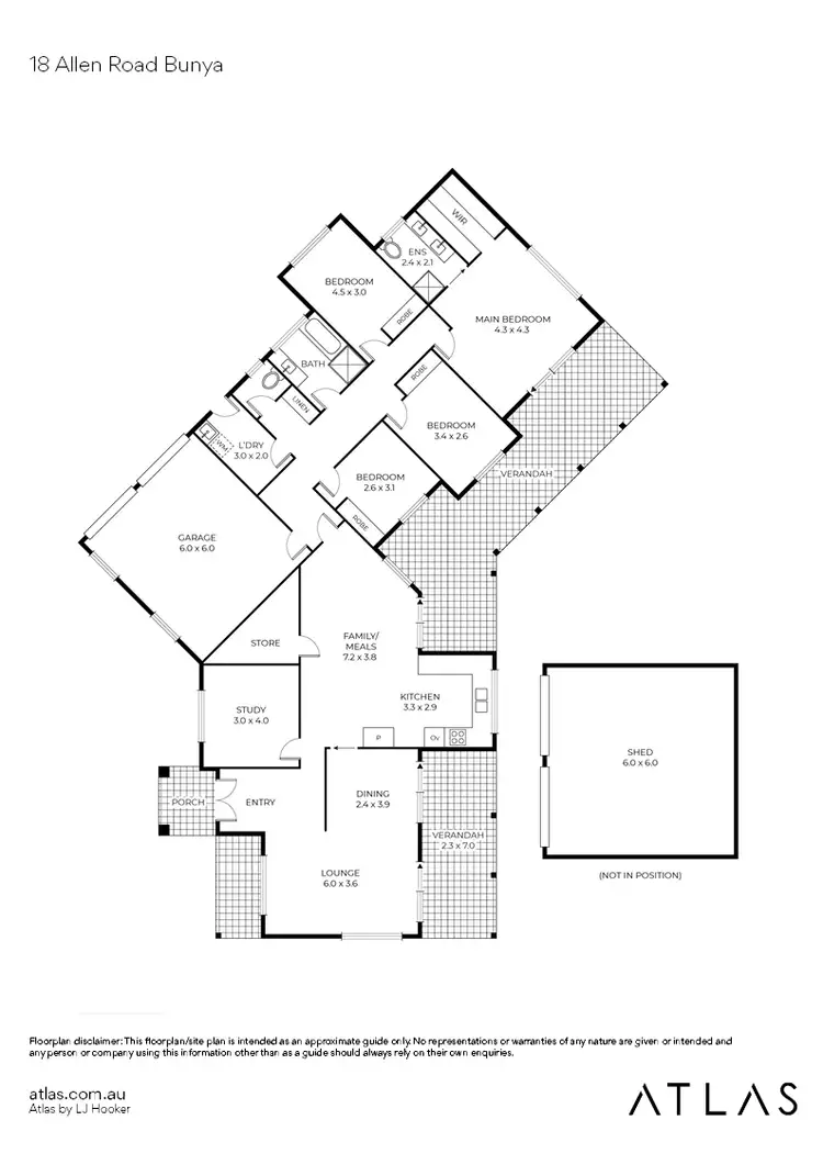 Floorplan of Homely house listing, 18 Allen Road, Bunya QLD 4055