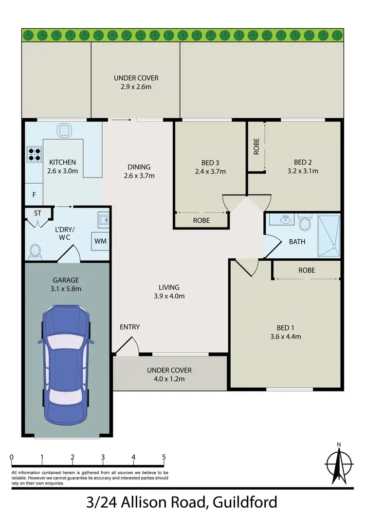Floorplan of Homely villa listing, 3/24 Allison Road, Guildford NSW 2161
